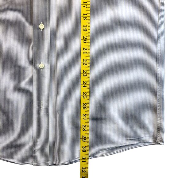 Burberry London Mens Long Sleeve Button Front Striped Shirt Size 15.5 - 34 USA - Picture 10 of 11